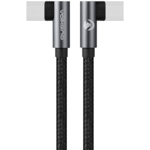 Volkano Weave Series 2m 60W Right Angle USB-C to USB-C Cable