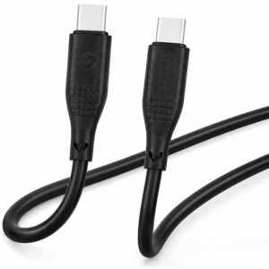 Volkano Nova Series 100W Type-C Male to Male TPE Cable 1.2m Black
