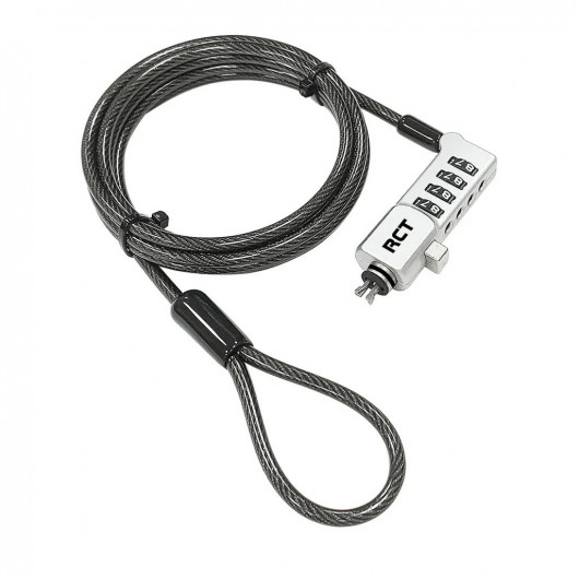 RCT NL-N302 4 Digit 3-in-1 Notebook Security Lock - 1.8m