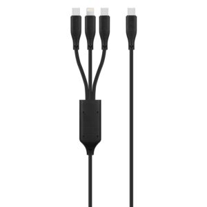Volkano Nova Series 100W 3-in-1 TPE Cable Black