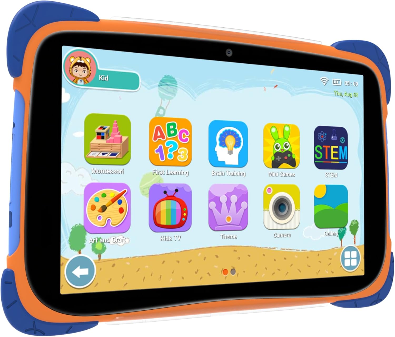 Volkano 10-Inch HD Tablet, Android 15, Iwawa Software