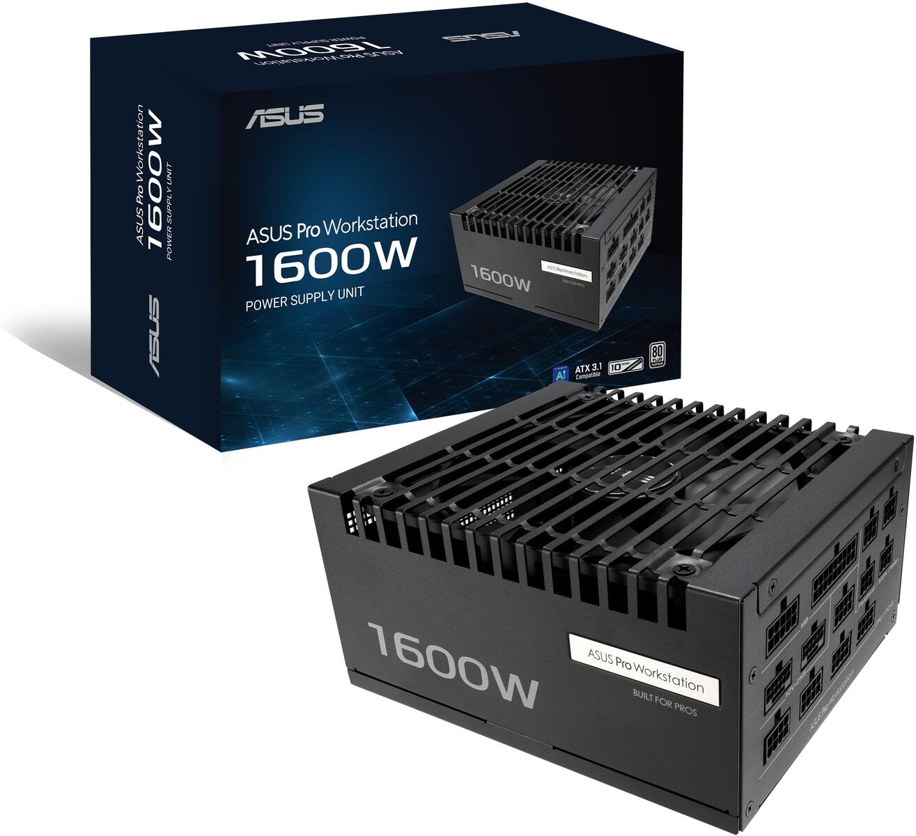 Asus Pro WS 1600W Platinum Fully Modular 80 Plus Platinum ATX Desktop Power Supply