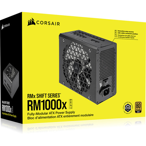 Corsair RM1000x Shift Series 80 Plus Gold 1000w Fully Modular ATX Power Supply