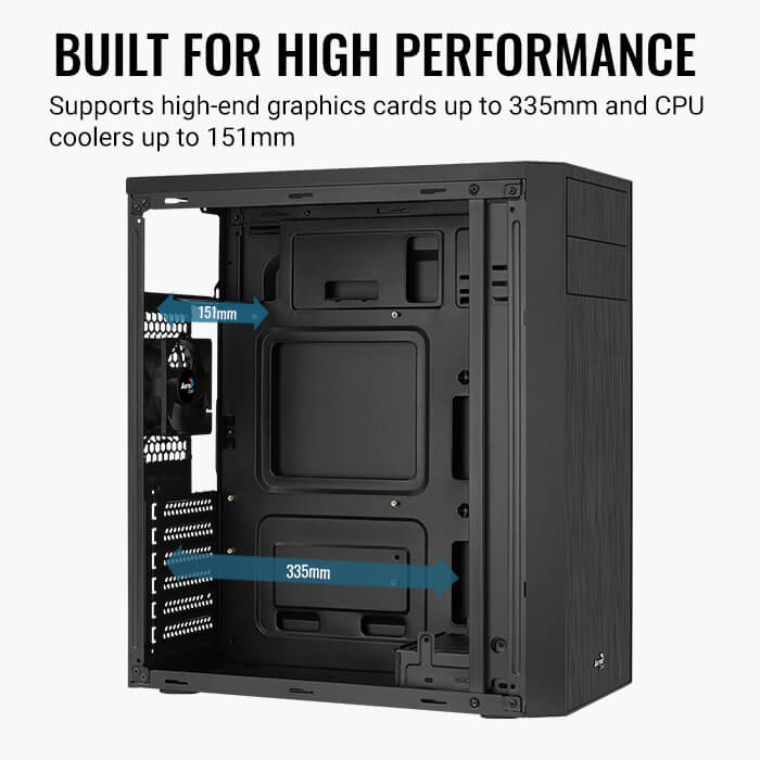 RCT Mid ATX Case with DVD drive slot With 550W PSU 1 Fan