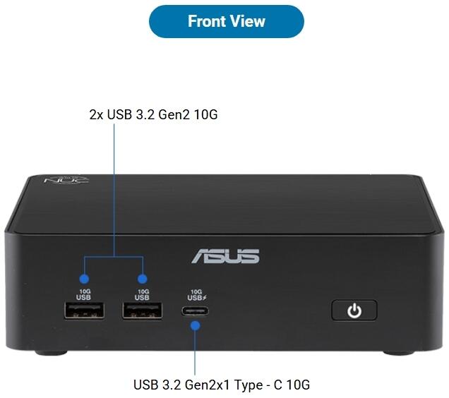 Asus NUC 16 Pro L6 Mini PC - Core Ultra 5 325 4.5GHz, No RAM, No SSD, No OS