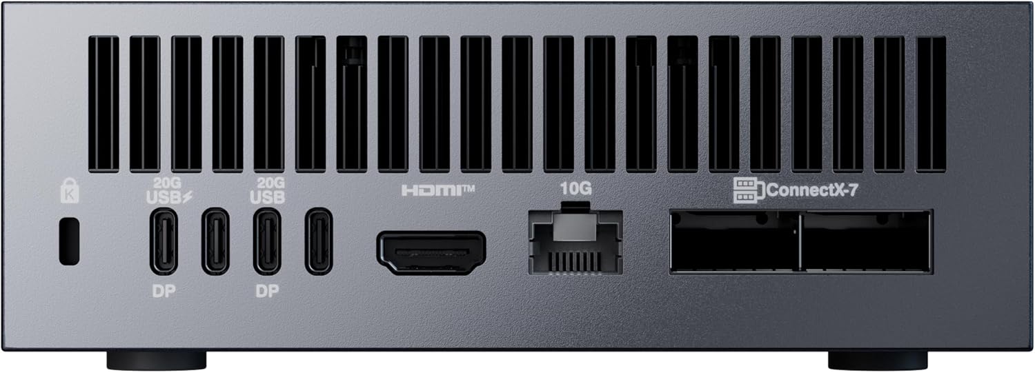 ASUS ASCENT GX10 GB10 20-Core Arm CPU 128GB (On-Board) LPDDR5x NVIDIA Grace Blackwell GPU 4TB M.2 SSD DGX OS AI Workstation Mini PC